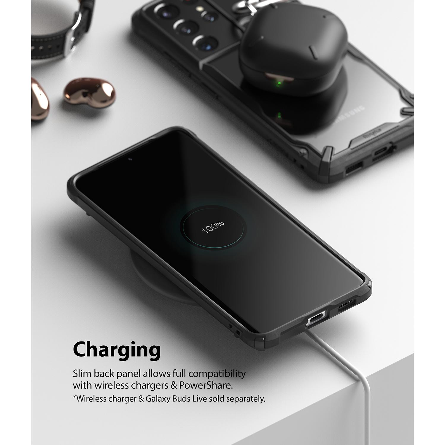 Cover Fusion X Samsung Galaxy S21 Ultra Nero