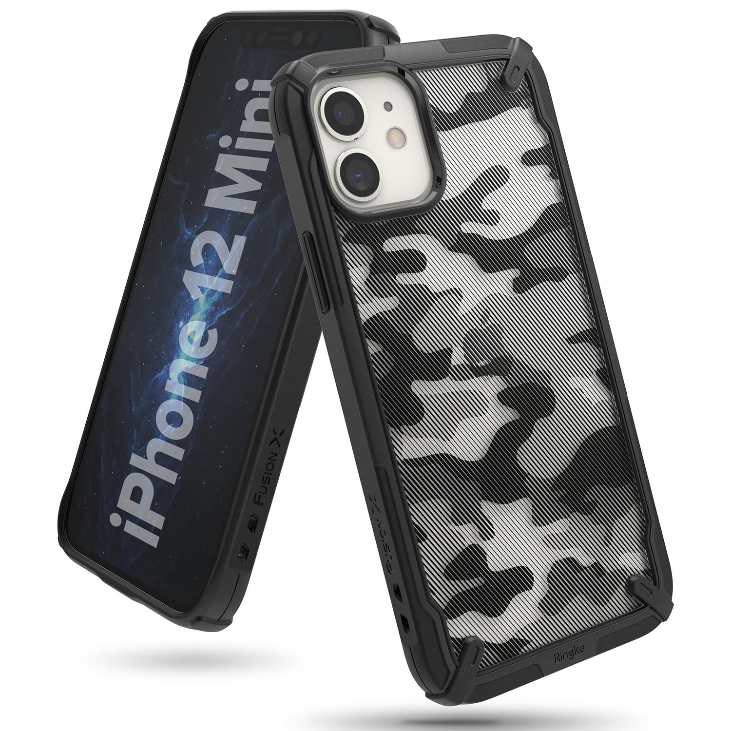 Cover Fusion X Design iPhone 12 Mini Camo Black