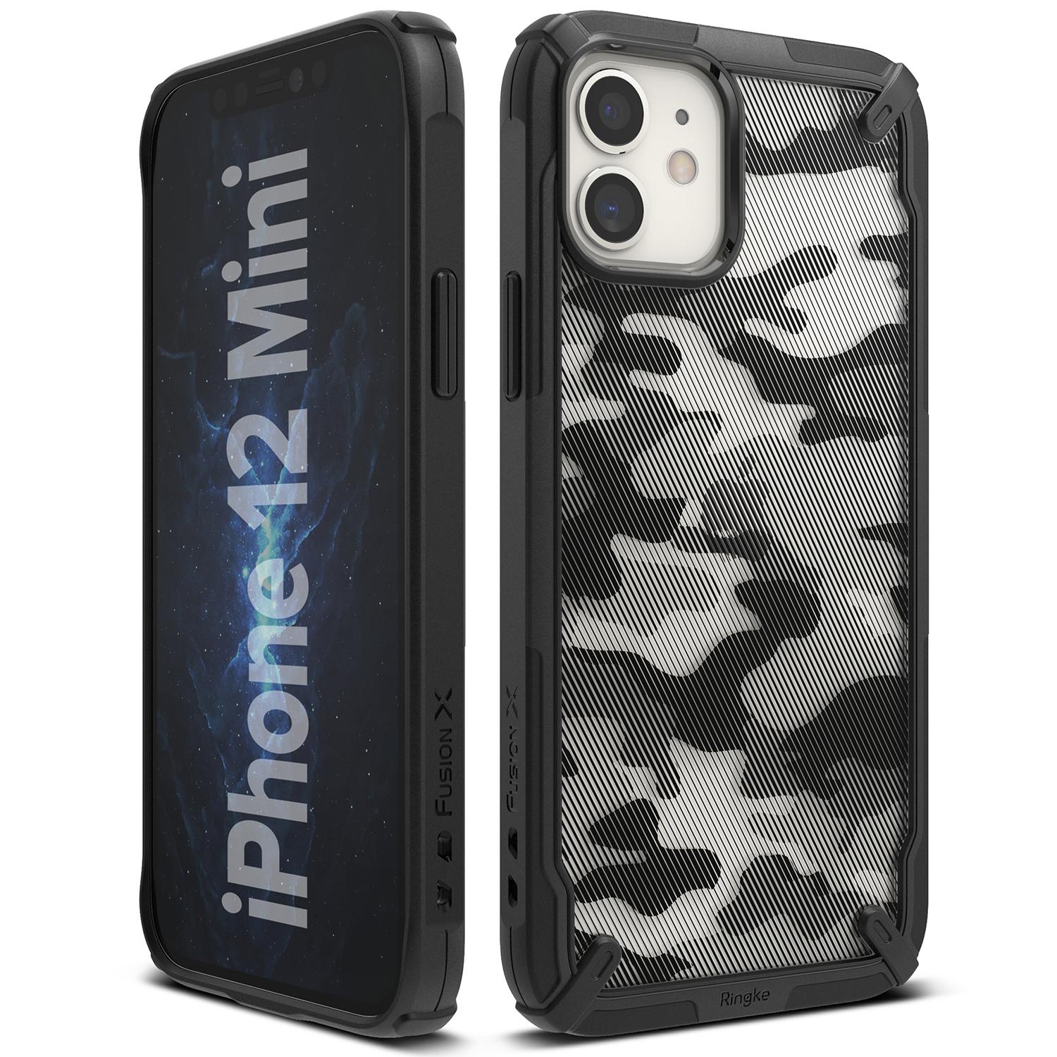 Cover Fusion X Design iPhone 12 Mini Camo Black