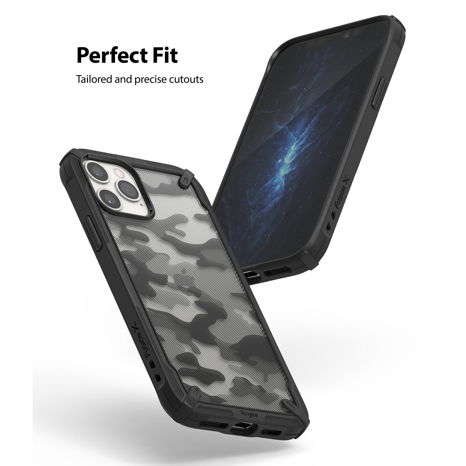 Cover Fusion X Design iPhone 12 Pro Max Camo Black