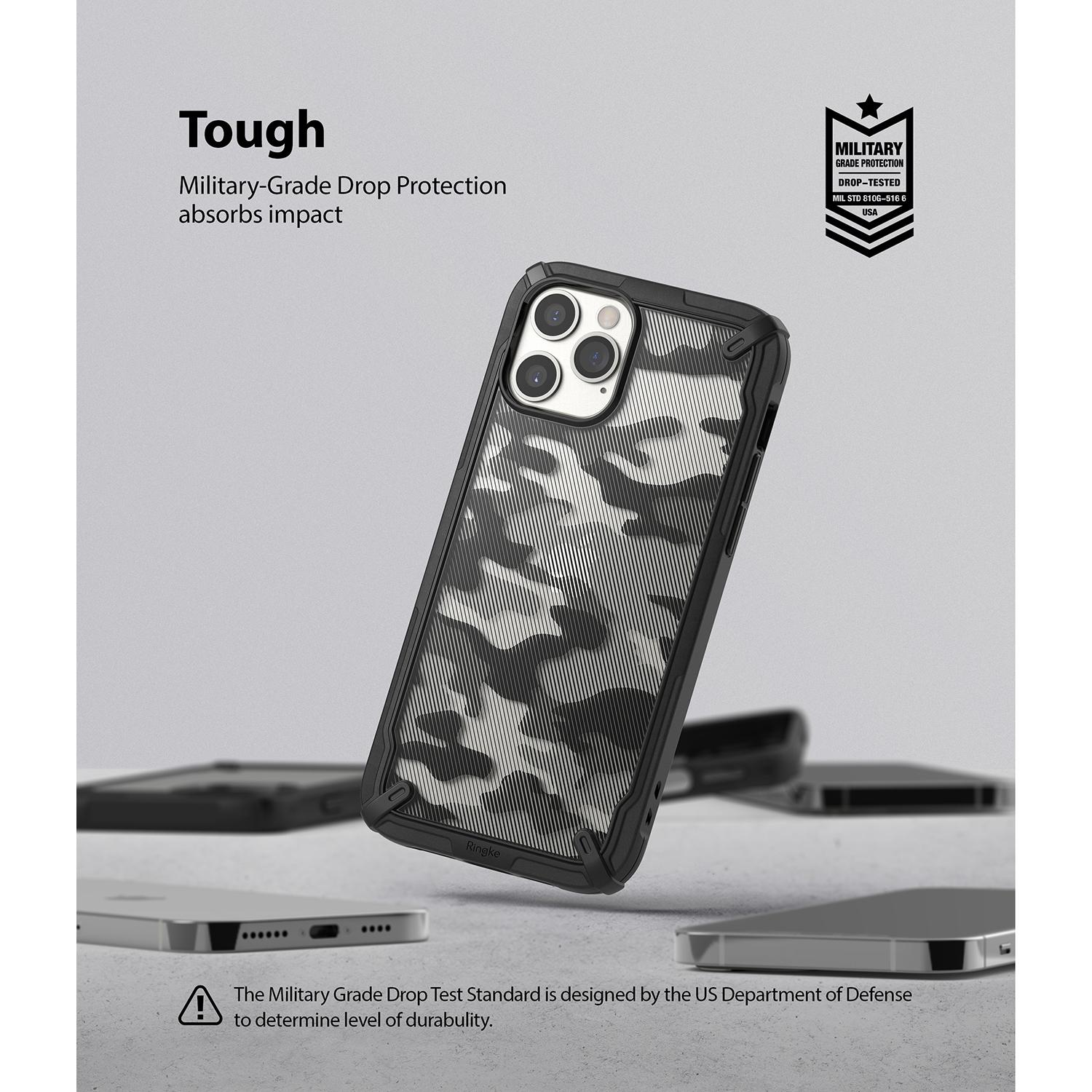 Cover Fusion X Design iPhone 12 Pro Max Camo Black