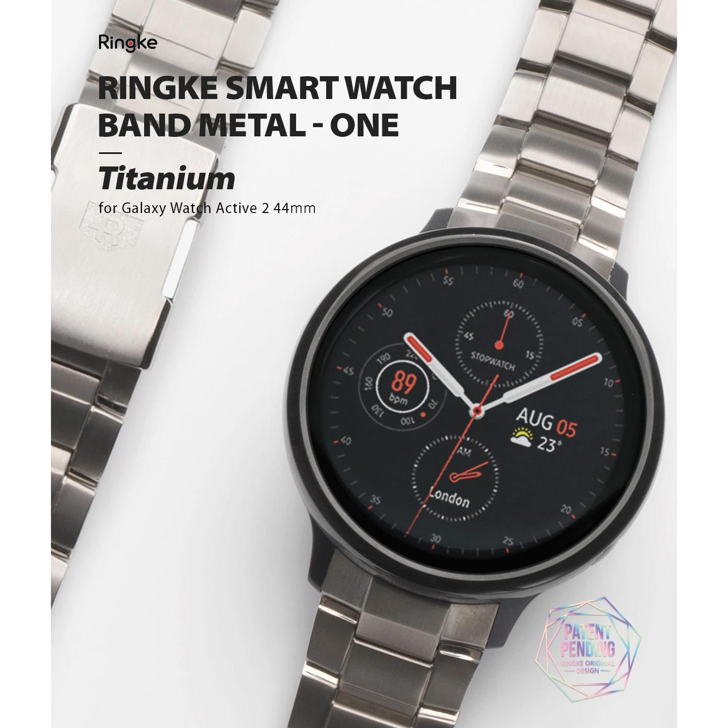 Metal One Titanium Cinturino Samsung Galaxy Watch Active 2 44mm D'argento