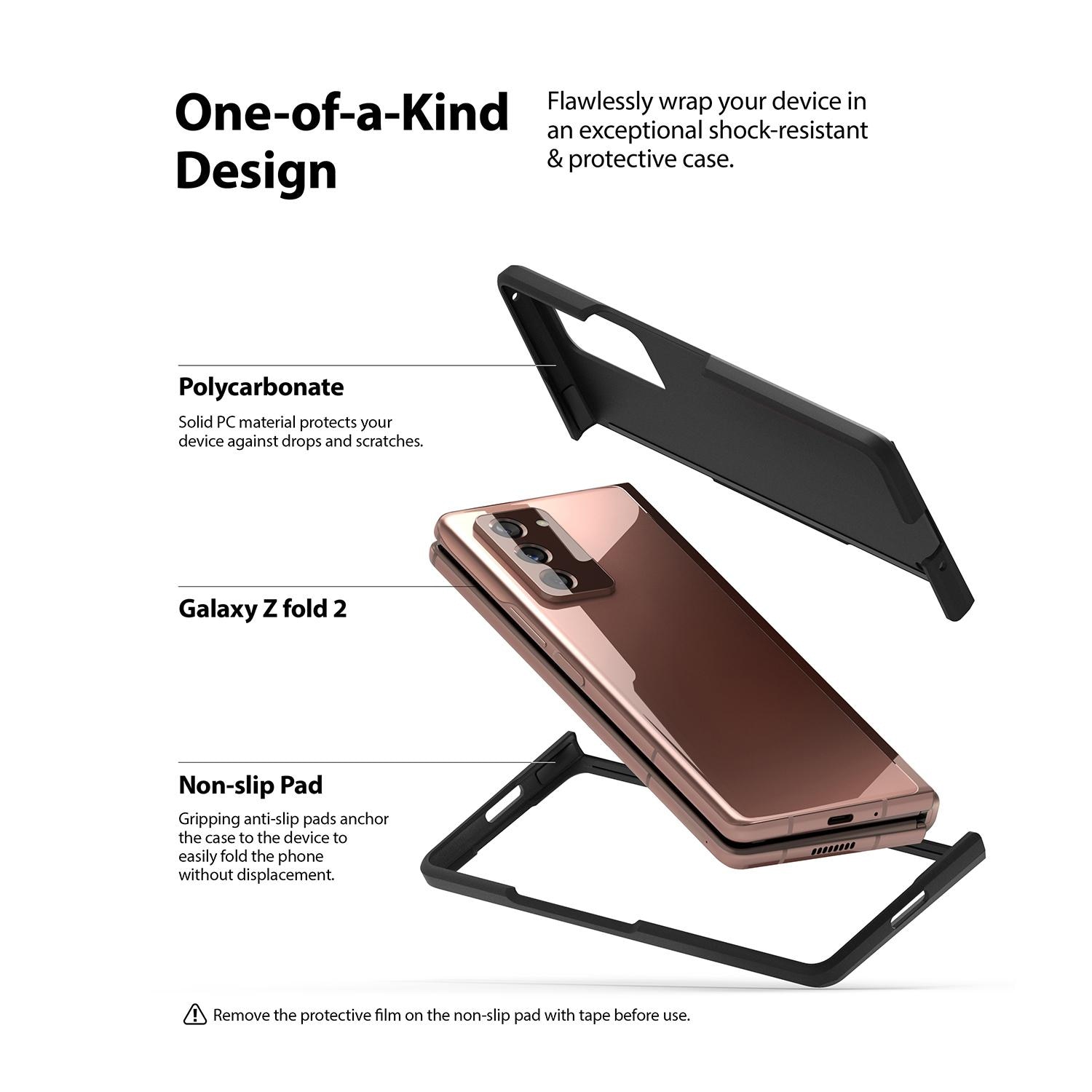 Cover Slim Samsung Galaxy Z Fold 2 Matte Black