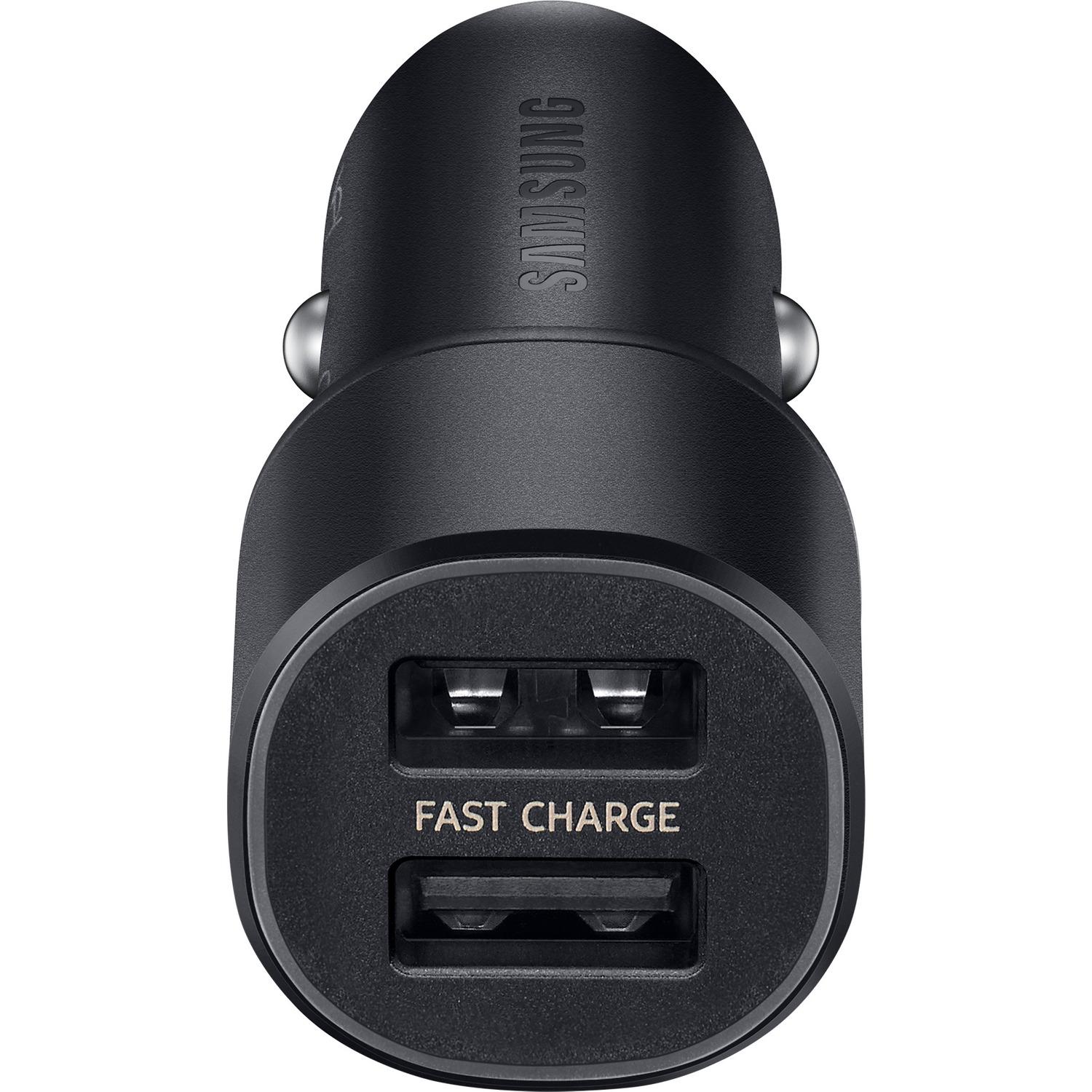 Dual Car Fast Charger 15W USB-C Nero