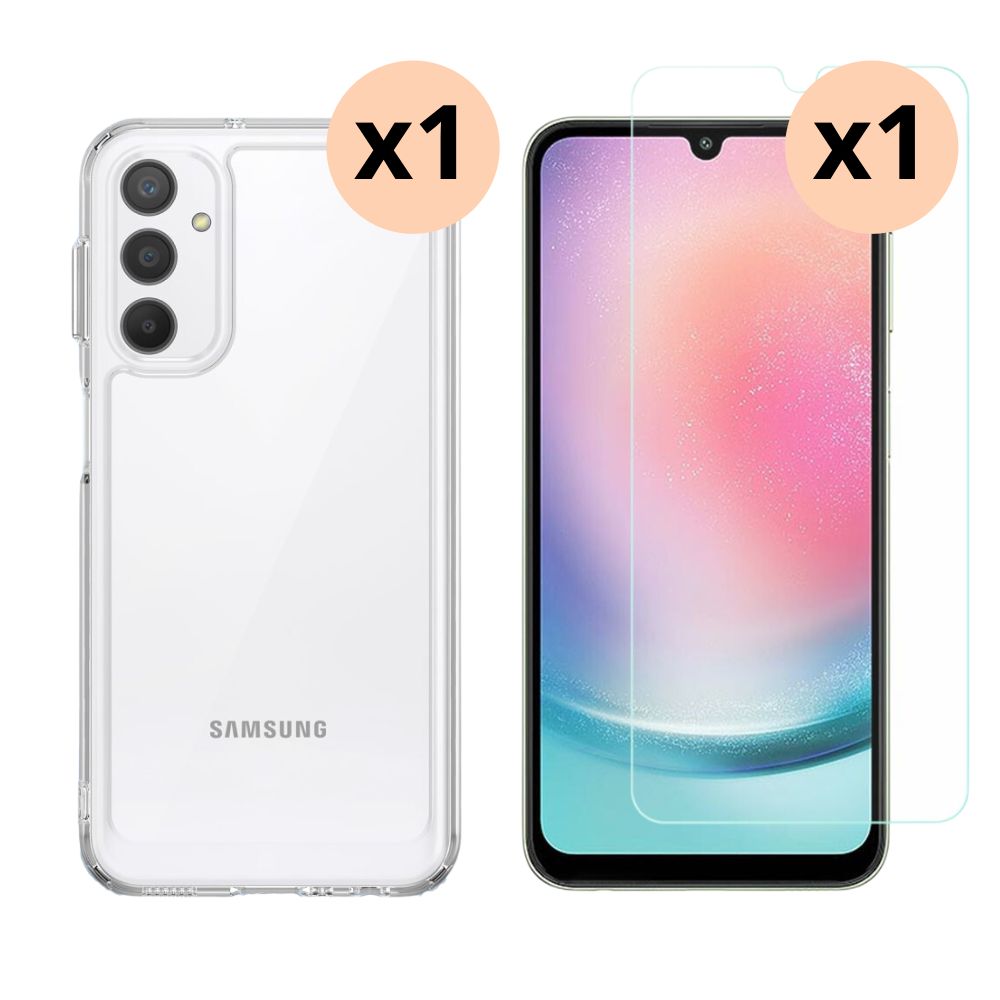 Kit per Samsung Galaxy A24: Cover e proteggischermo