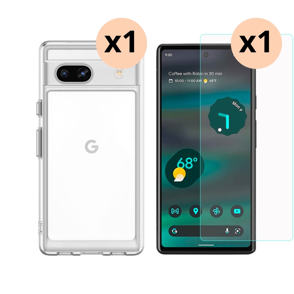 Kit per Google Pixel 7a: Cover e proteggischermo