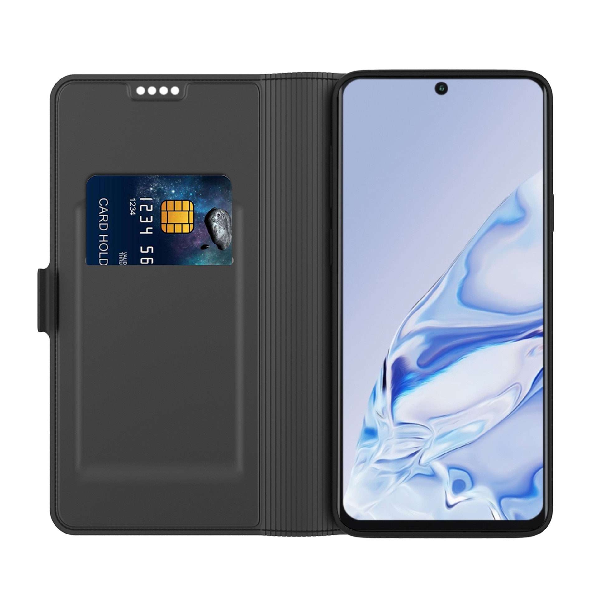 Cover portafoglio Slim Card Wallet Xiaomi 12T/12T Pro Nero