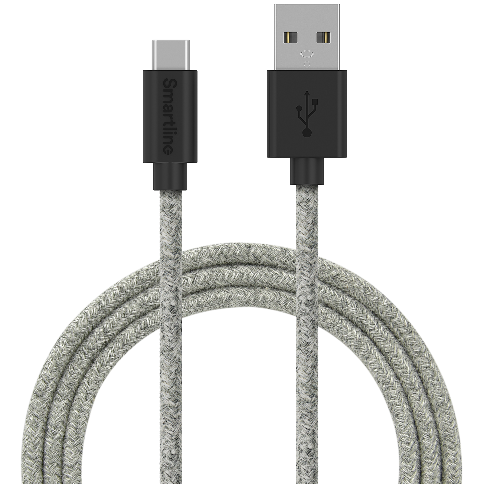 Fuzzy Cavo da USB-A a USB-C 2 metri Grigio