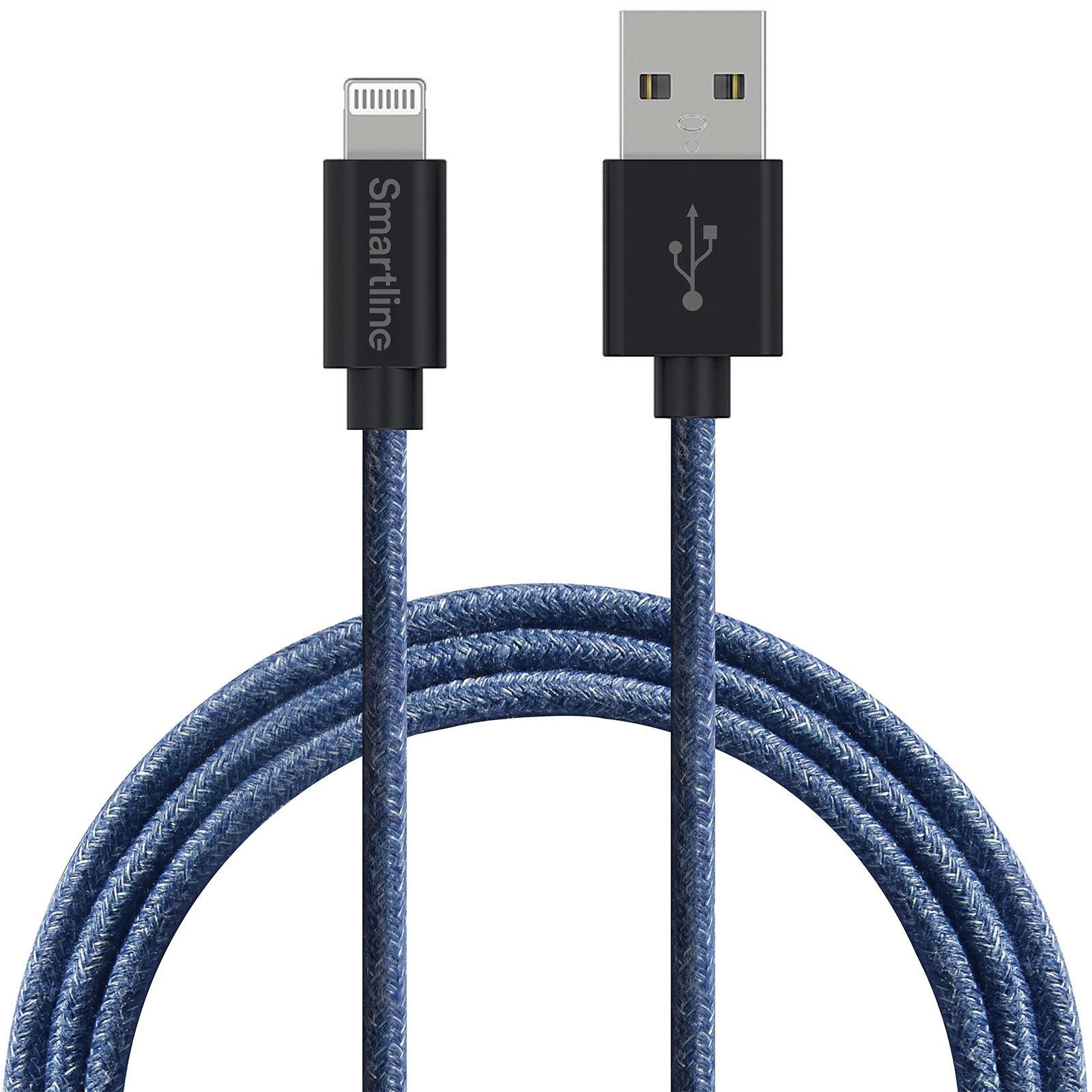 Fuzzy Cavo da USB-A a Lightning 2 metri Blu