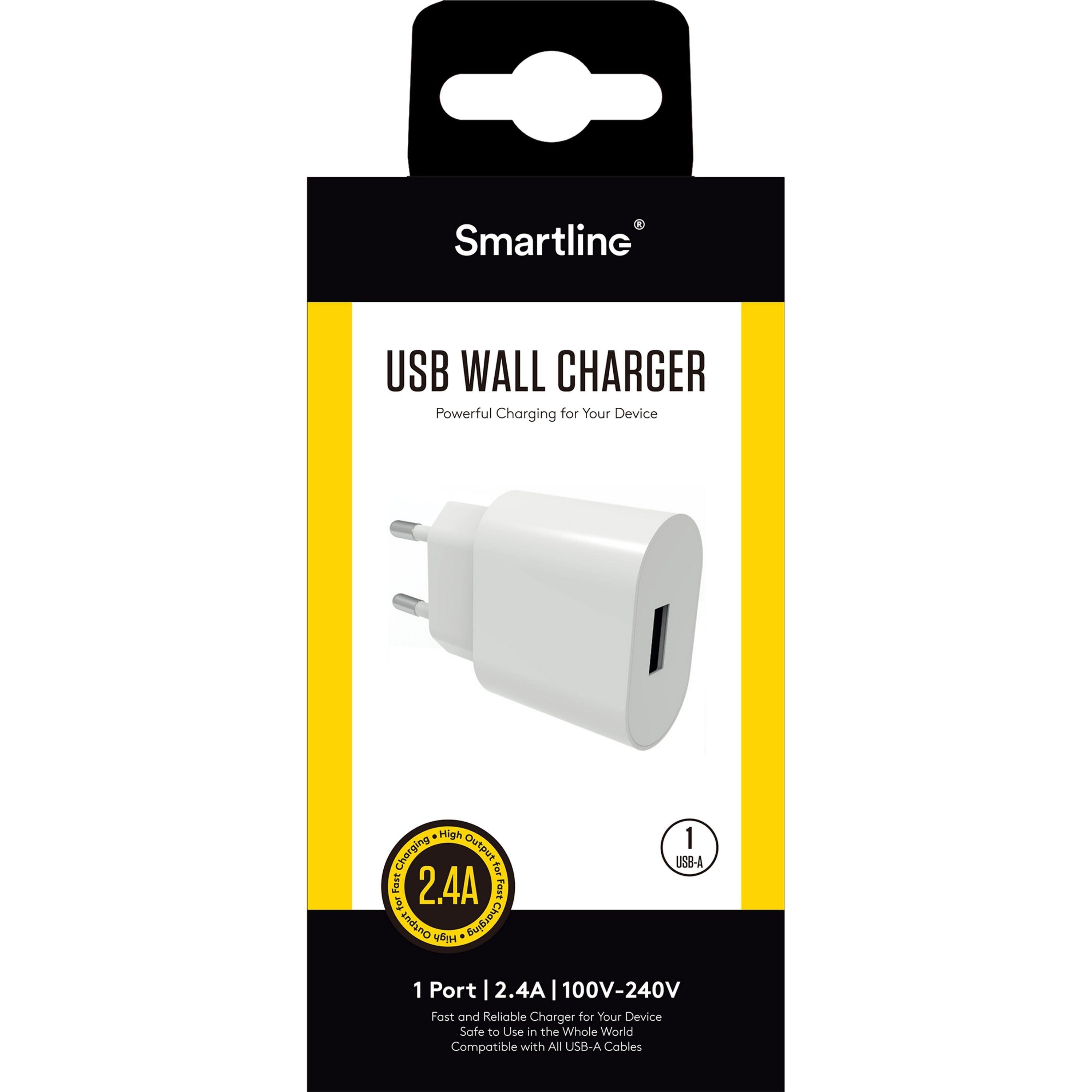 Caricatore USB 2.4A Bianco