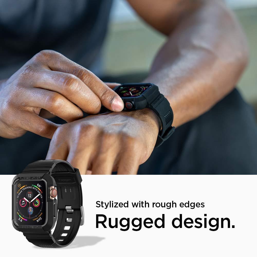 Cover Rugged Armor Pro Apple Watch 45mm Series 8 Black