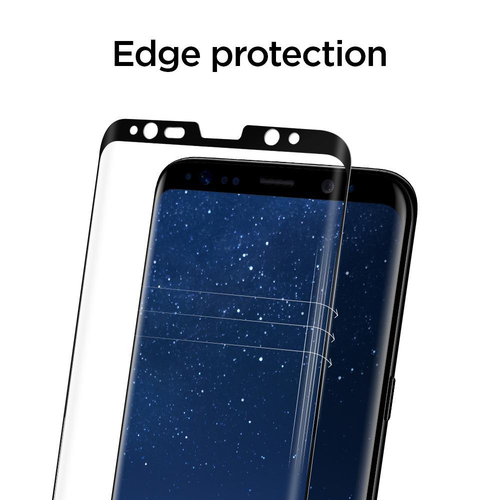 Screen Protector GLAS.tR Full Cover Glass Samsung Galaxy S8 Nero