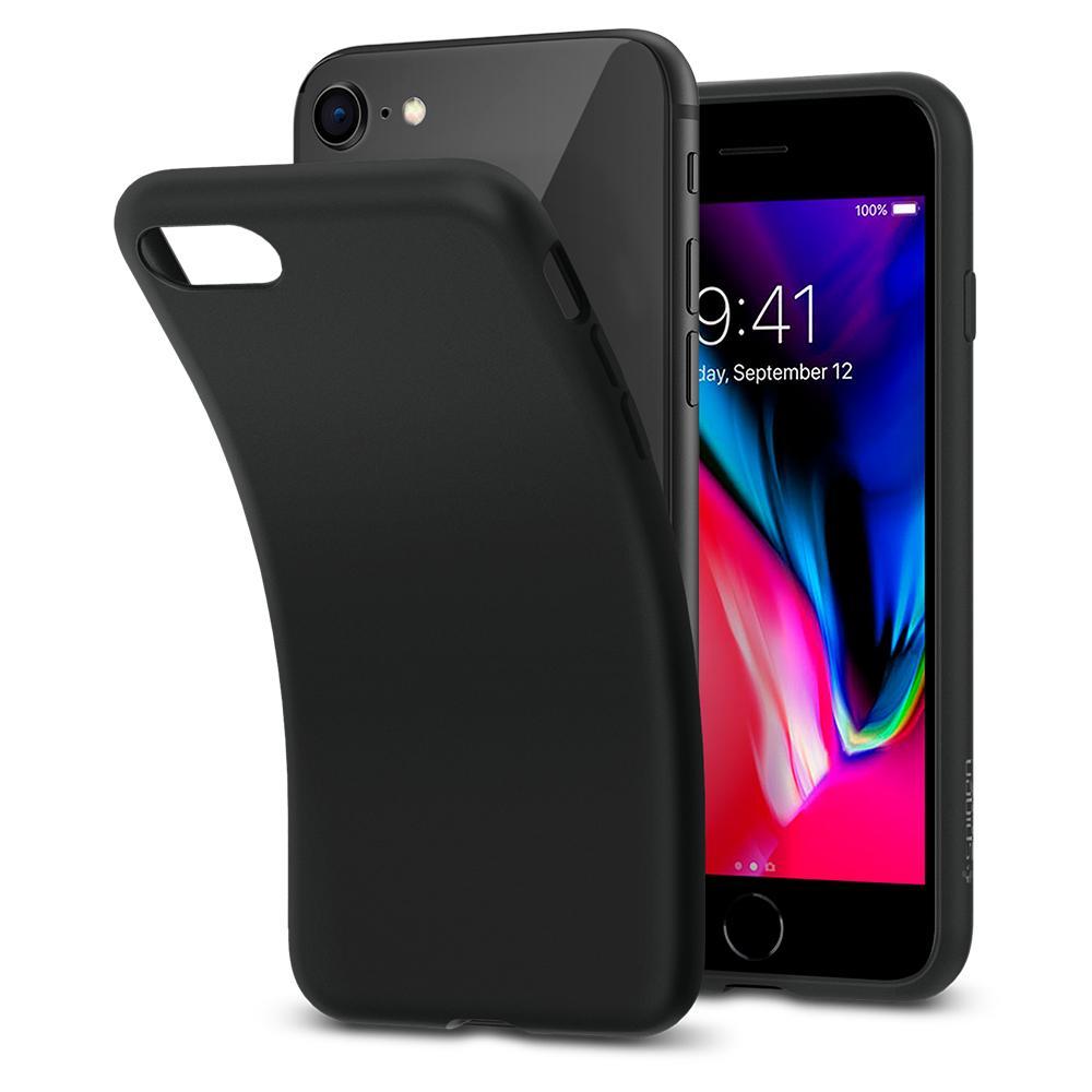 Cover Liquid Crystal iPhone 7/8/SE Matte Black