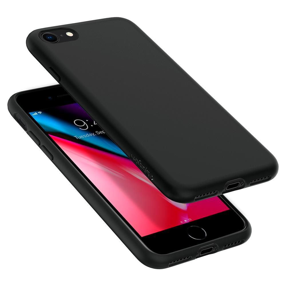 Cover Liquid Crystal iPhone 7/8/SE Matte Black
