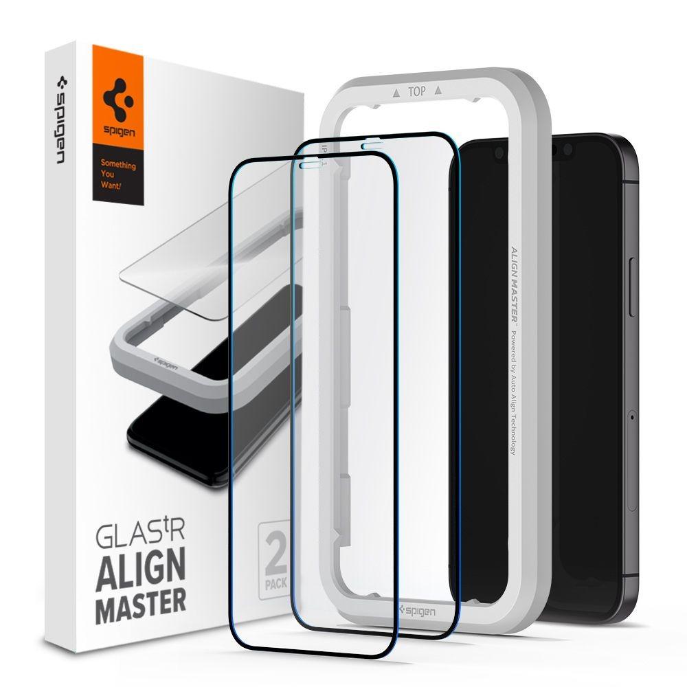 AlignMaster GLAS.tR (2 pezzi) iPhone 12/12 Pro Nero