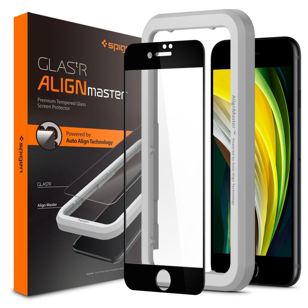 AlignMaster GLAS.tR Full Cover iPhone 7/8/SE Nero