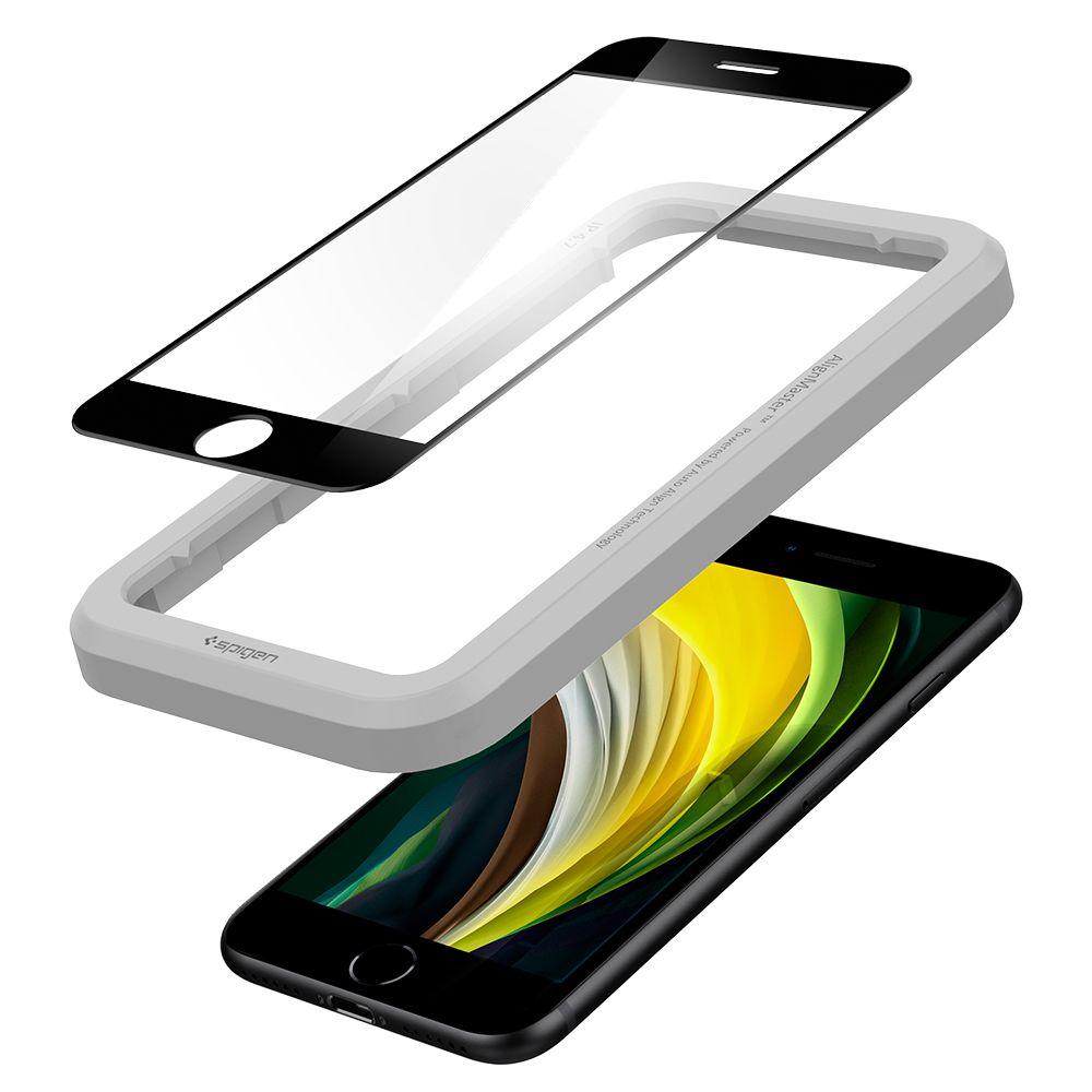 AlignMaster GLAS.tR Full Cover iPhone SE (2020) nero