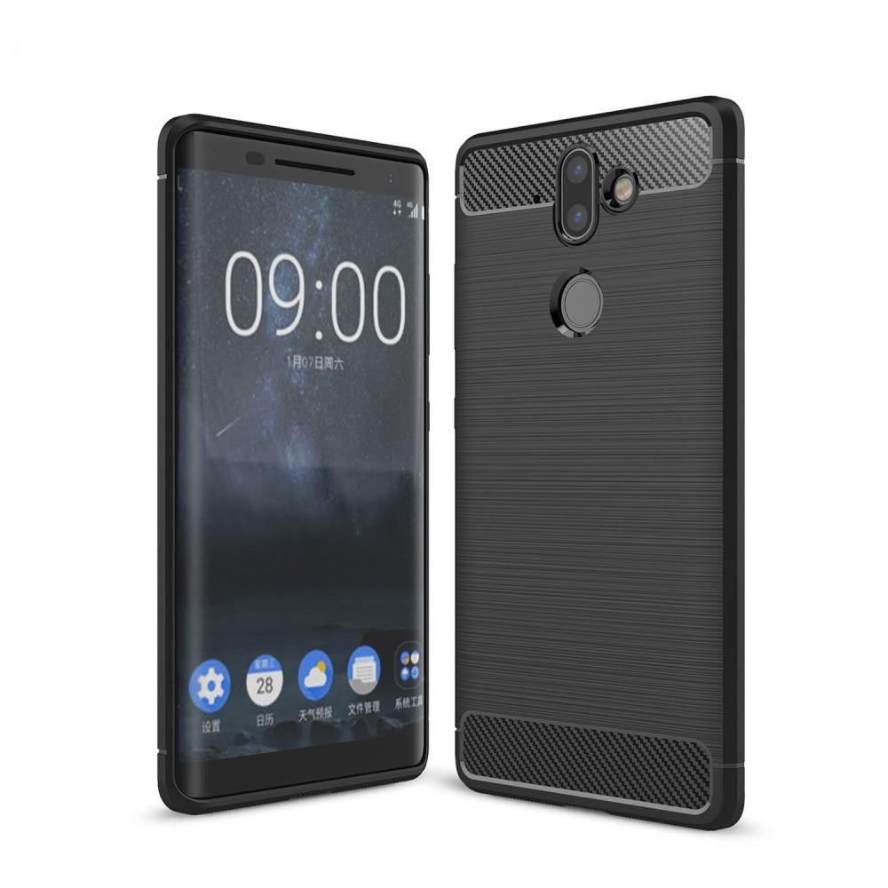 Cover TPU Brushed Nokia 8 Sirocco Nero