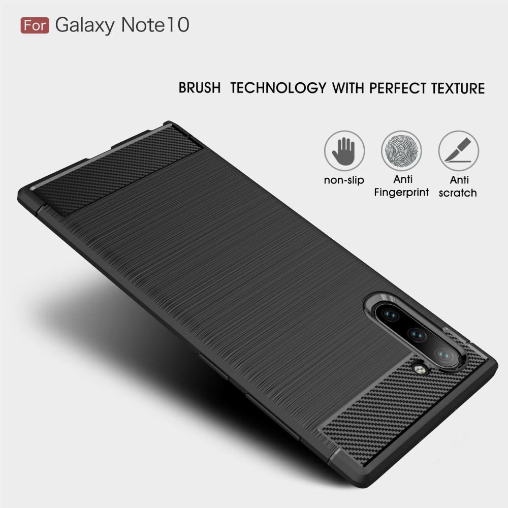 Cover TPU Brushed Samsung Galaxy Note 10 Nero