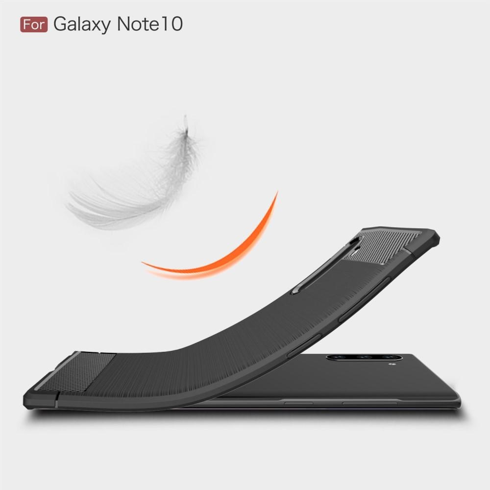 Cover TPU Brushed Samsung Galaxy Note 10 Nero