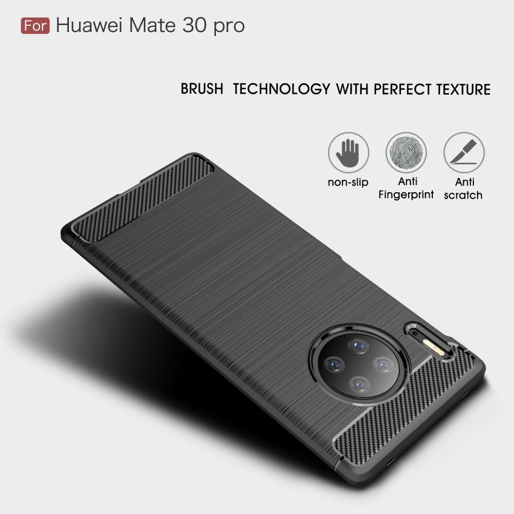 Cover TPU Brushed Huawei Mate 30 Pro Nero