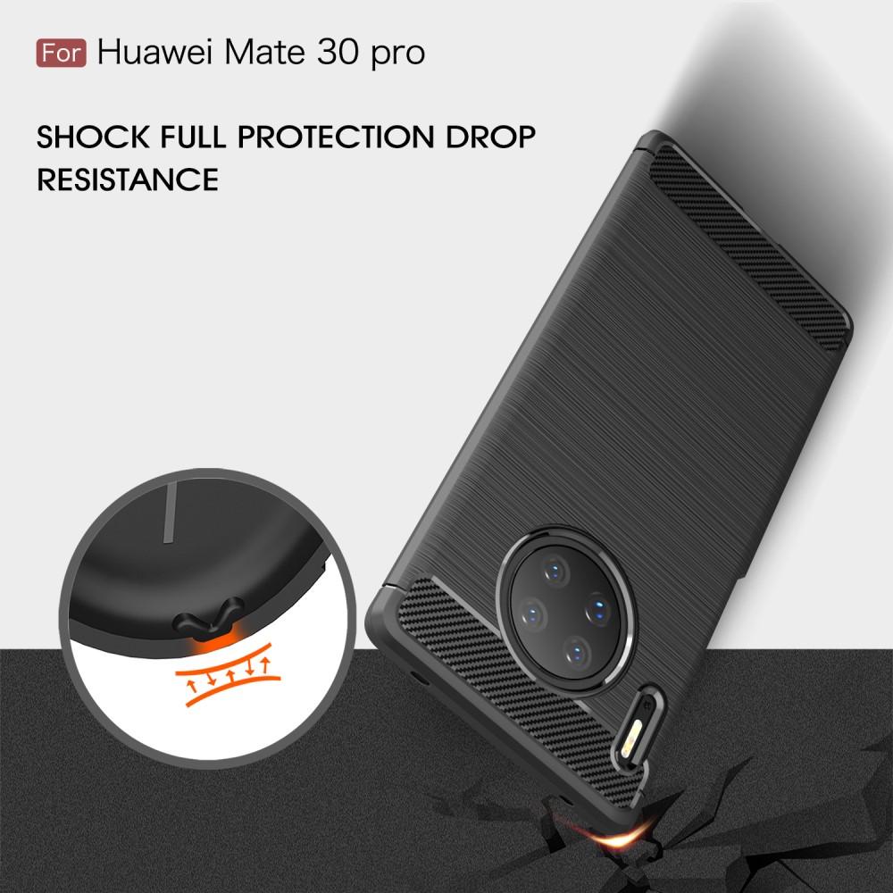 Cover TPU Brushed Huawei Mate 30 Pro Nero