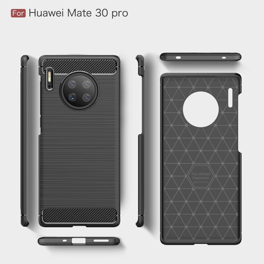 Cover TPU Brushed Huawei Mate 30 Pro Nero