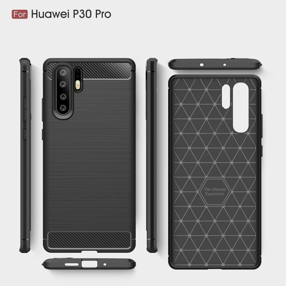 Cover TPU Brushed Huawei P30 Pro Nero