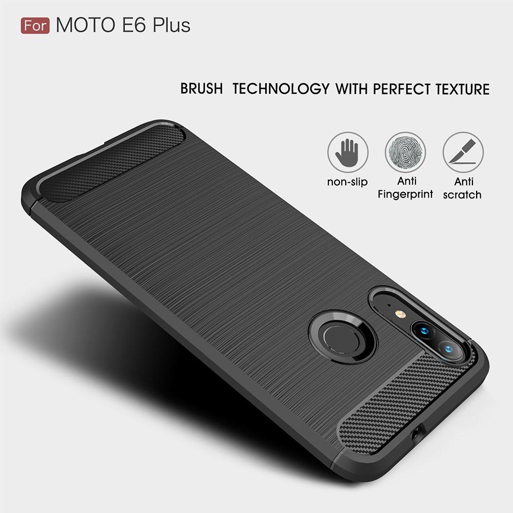 Cover Brushed TPU Case Motorola Moto E6 Plus Black