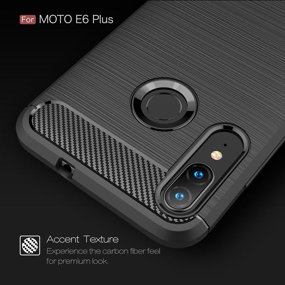 Cover Brushed TPU Case Motorola Moto E6 Plus Black