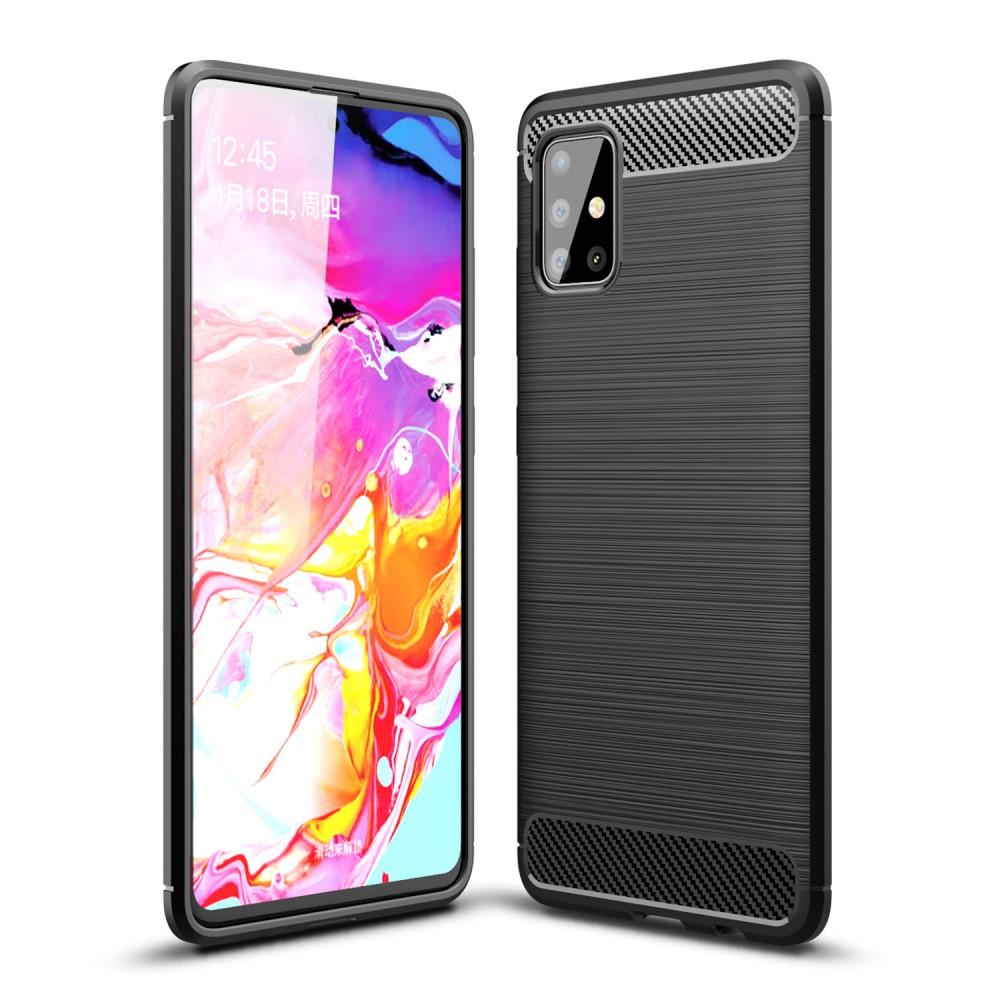 Cover TPU Brushed Samsung Galaxy A51 Nero