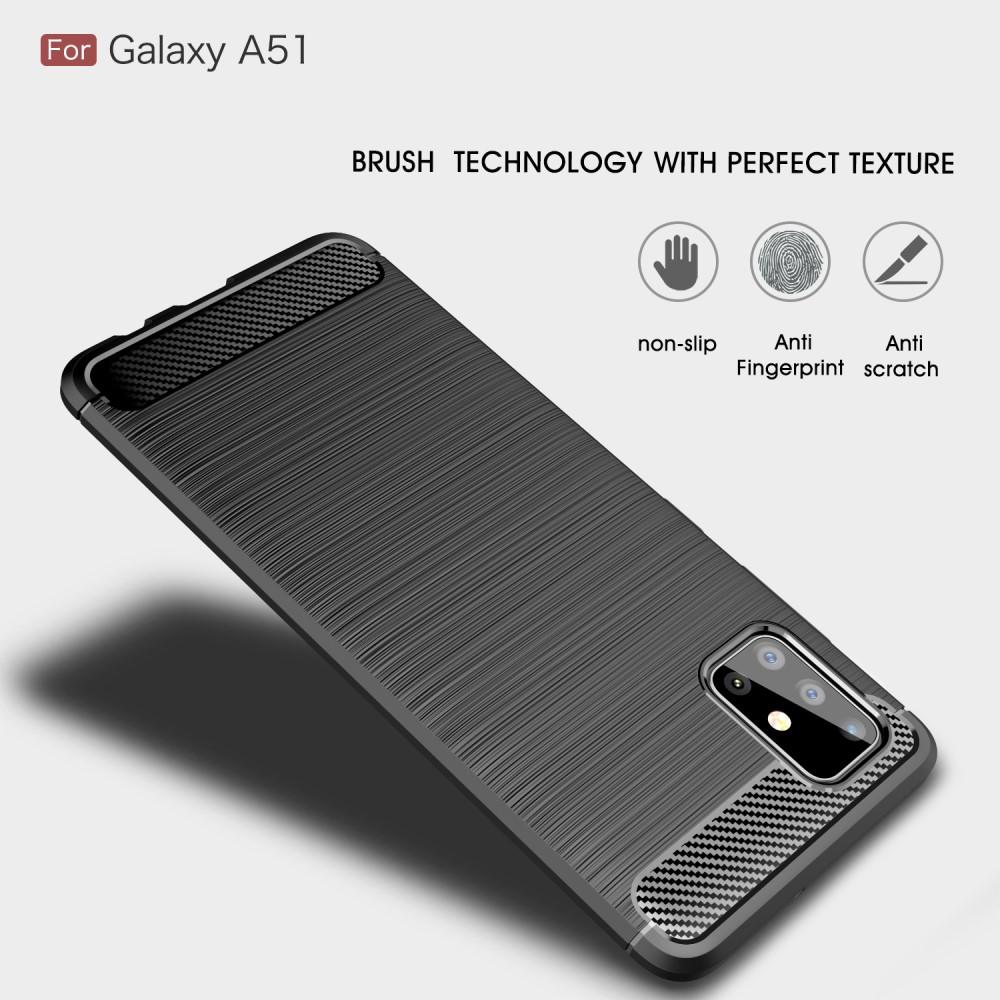 Cover TPU Brushed Samsung Galaxy A51 Nero