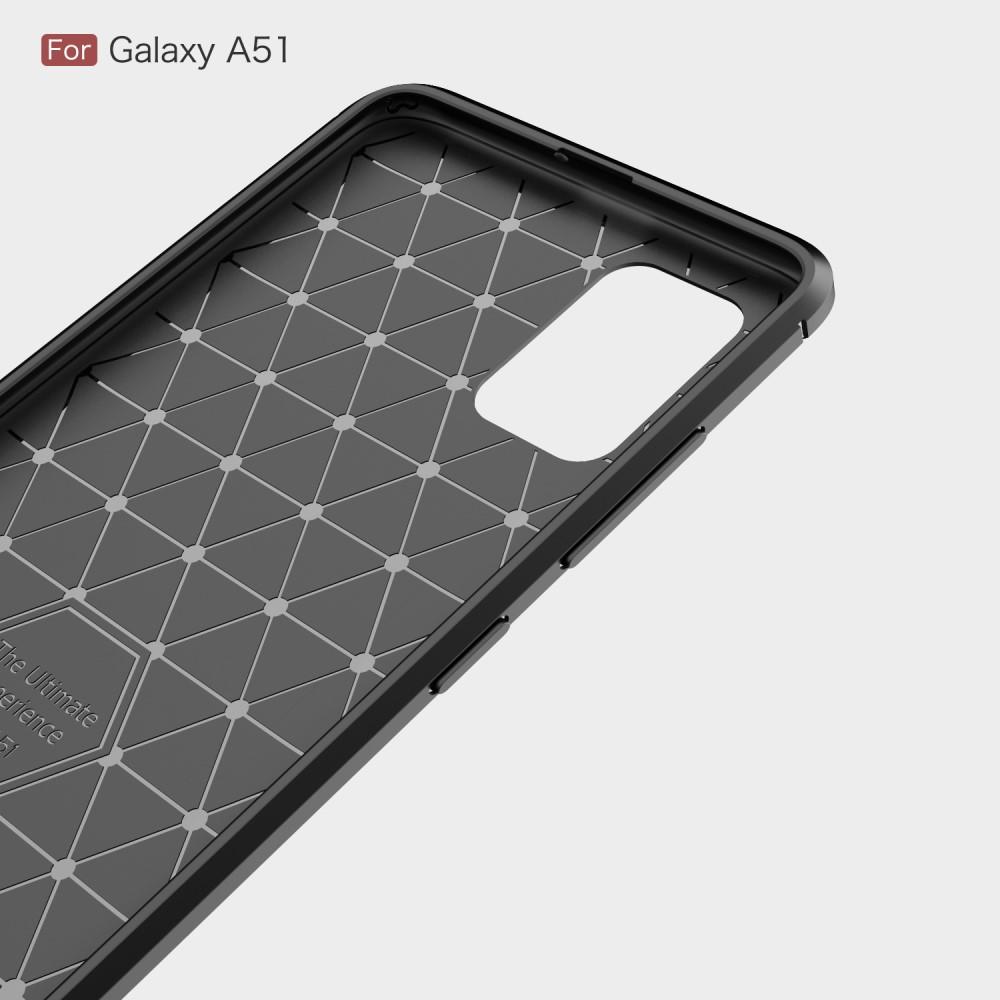 Cover TPU Brushed Samsung Galaxy A51 Nero