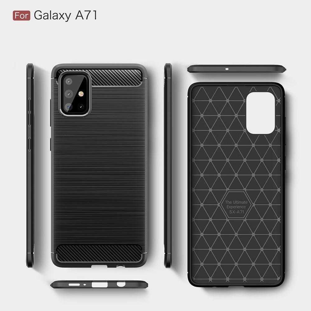 Cover Brushed TPU Case Samsung Galaxy A71 Black