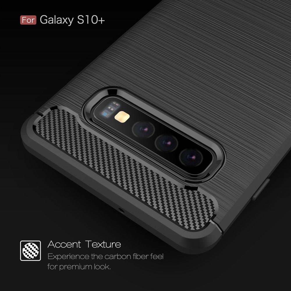 Cover TPU Brushed Samsung Galaxy S10 Plus Nero