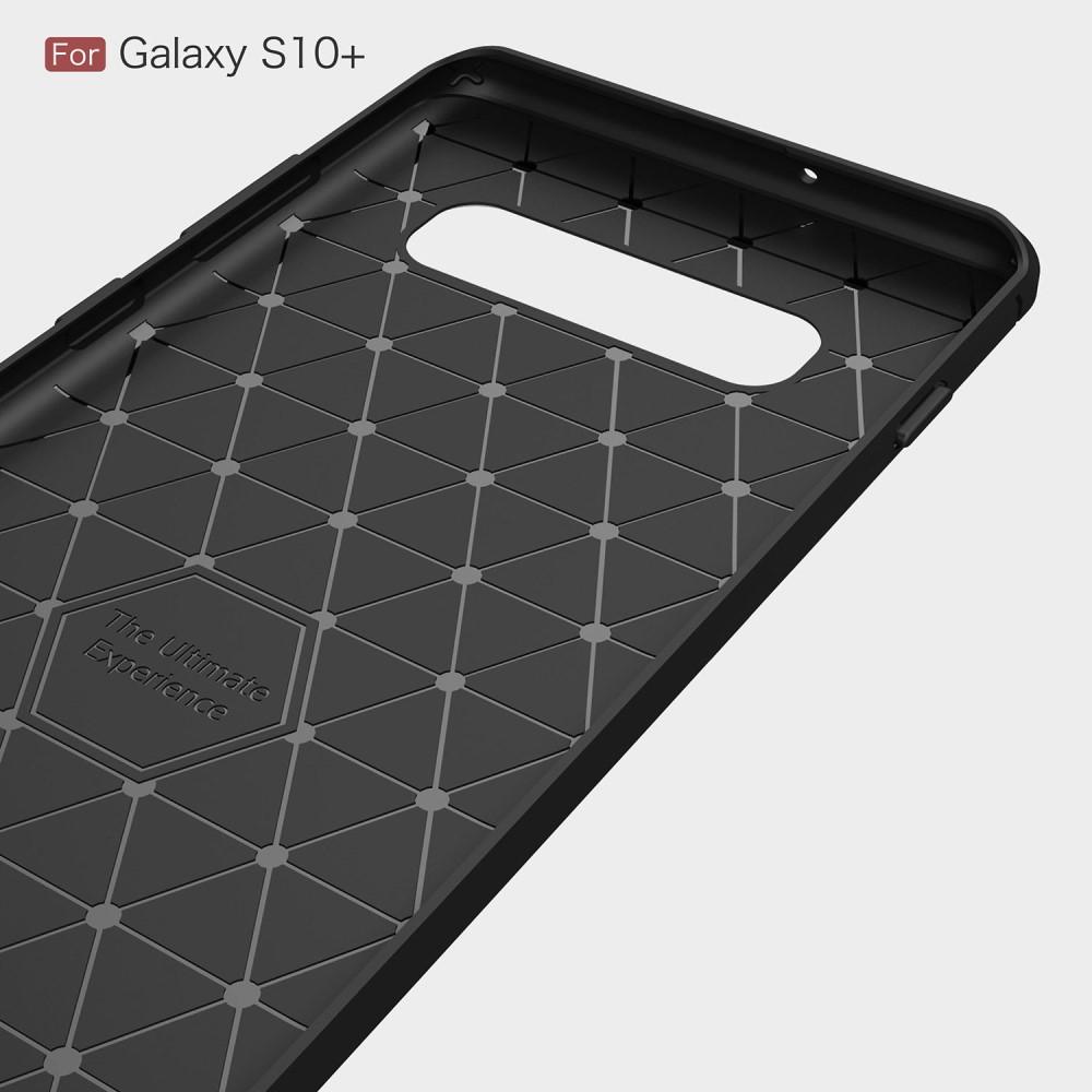 Cover TPU Brushed Samsung Galaxy S10 Plus Nero