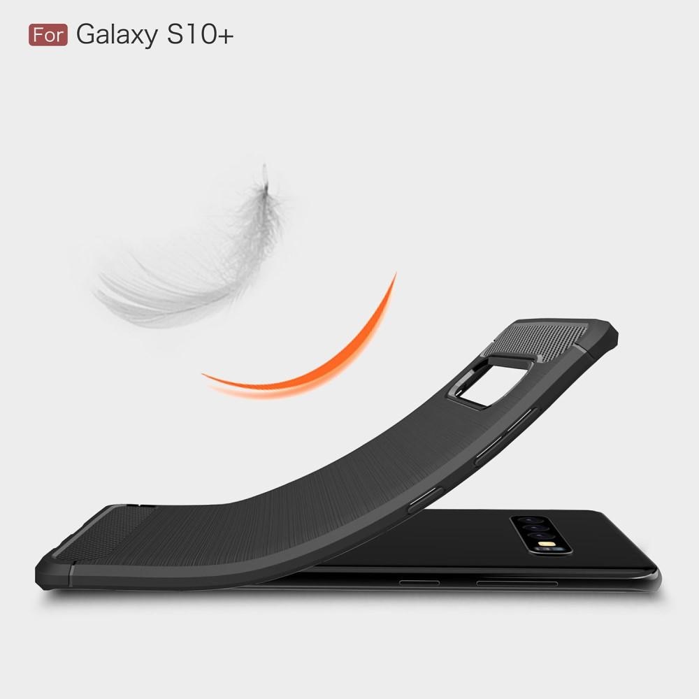 Cover TPU Brushed Samsung Galaxy S10 Plus Nero