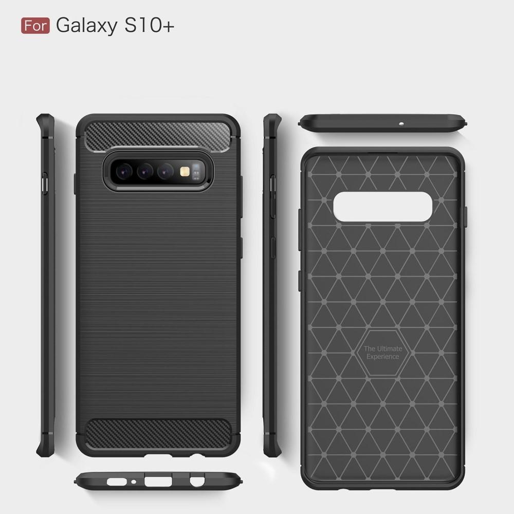 Cover TPU Brushed Samsung Galaxy S10 Plus Nero