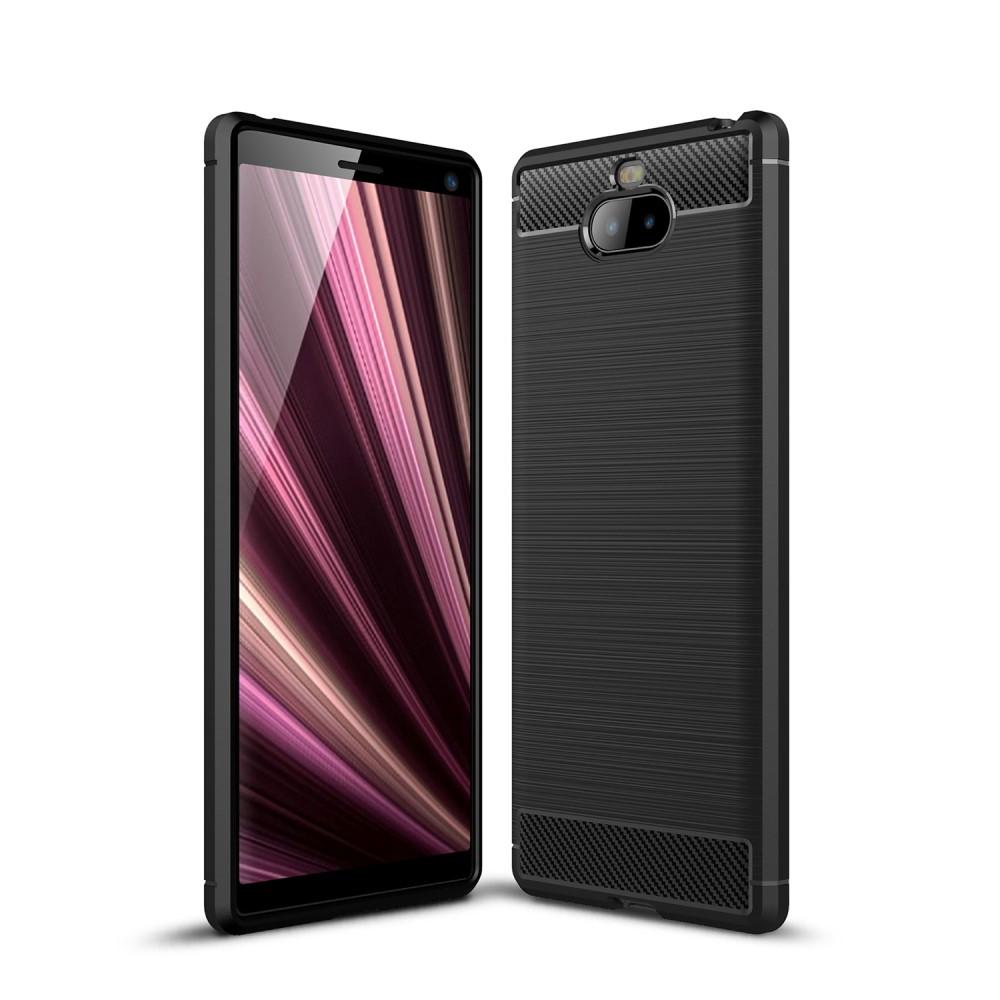Cover TPU Brushed Sony Xperia 10 Plus Nero