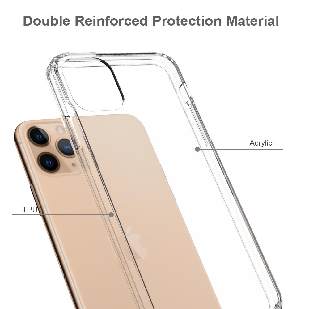 Cover ibrido Crystal Hybrid per iPhone 11 Pro Max, trasparente