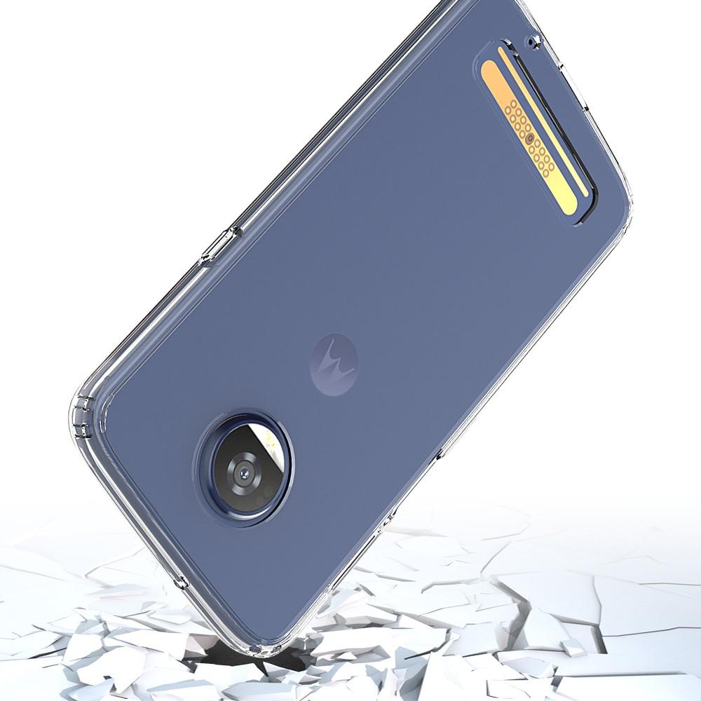 Cover ibrido Crystal Hybrid per Motorola Moto Z3 Play, trasparente