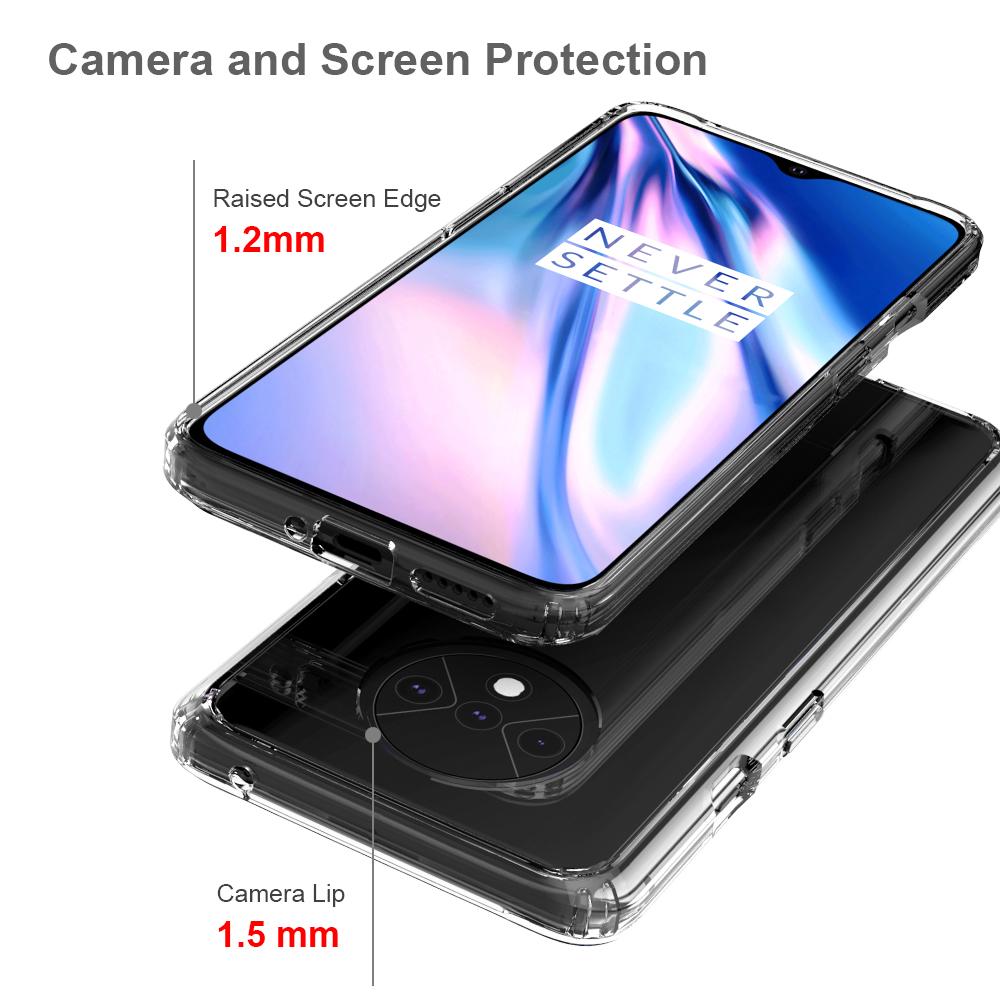 Cover ibrido Crystal Hybrid per OnePlus 7T, trasparente