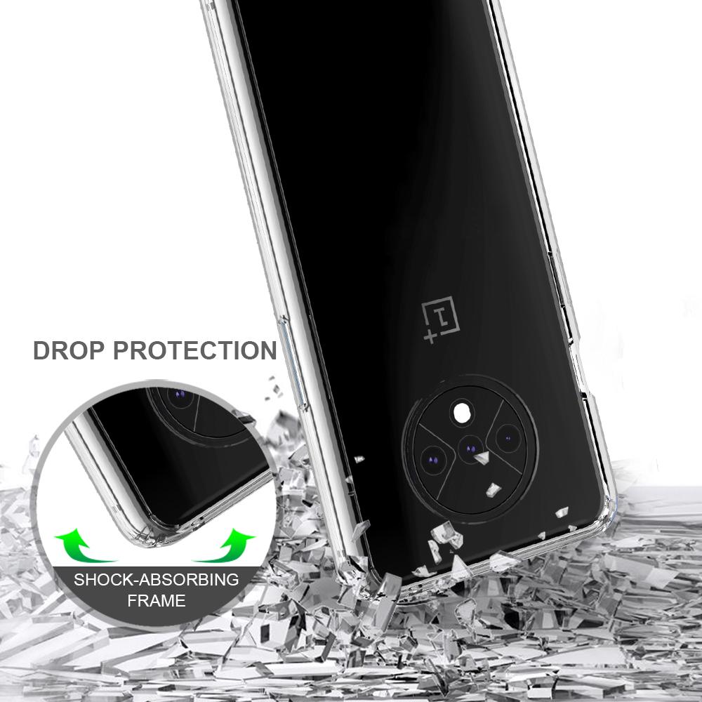 Cover ibrido Crystal Hybrid per OnePlus 7T, trasparente