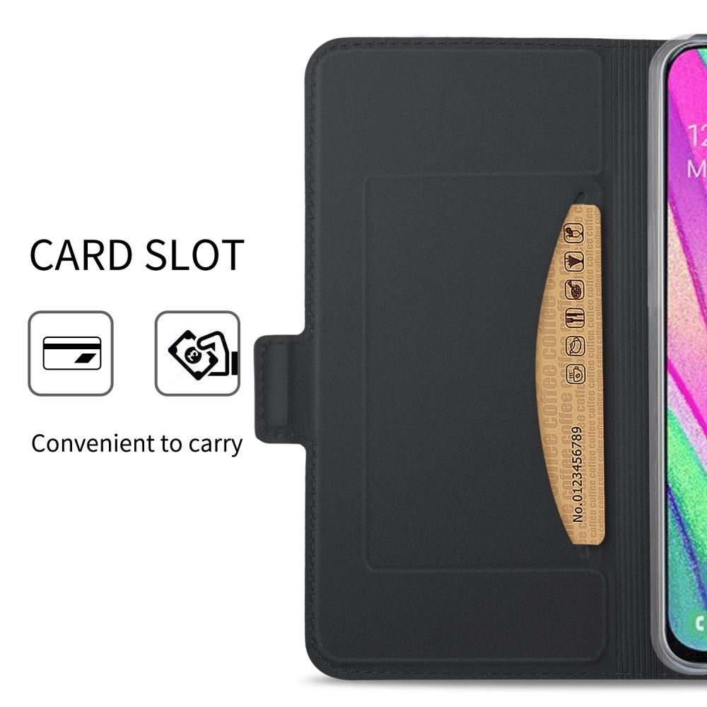 Cover portafoglio Slim Card Wallet Samsung Galaxy A40 Nero