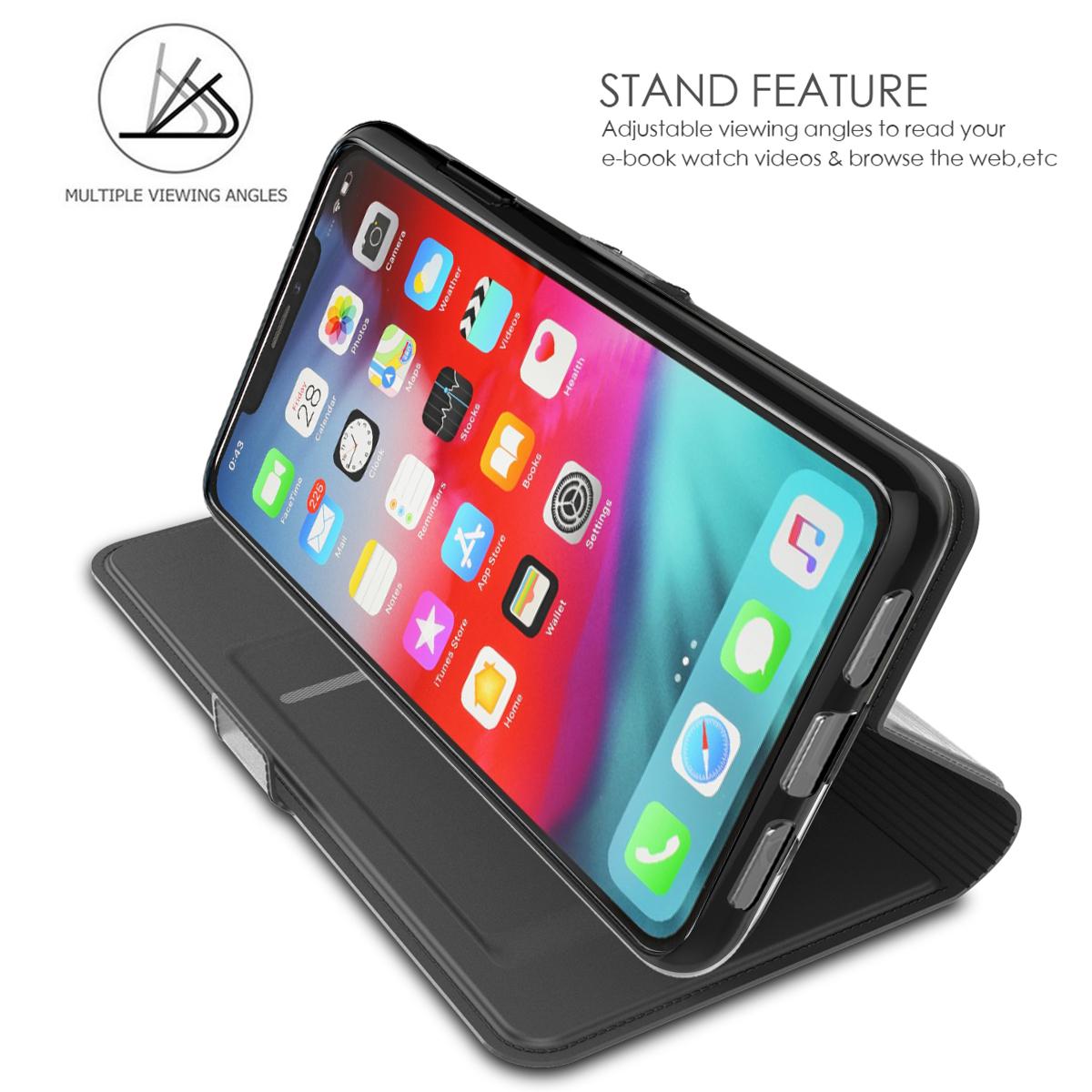 Cover portafoglio Slim Card Wallet iPhone 11 Pro Nero