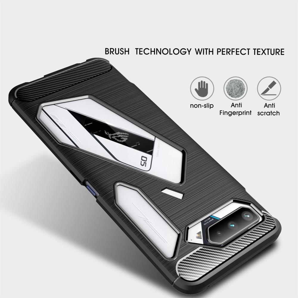 Cover TPU Brushed Asus ROG Phone 5 Nero