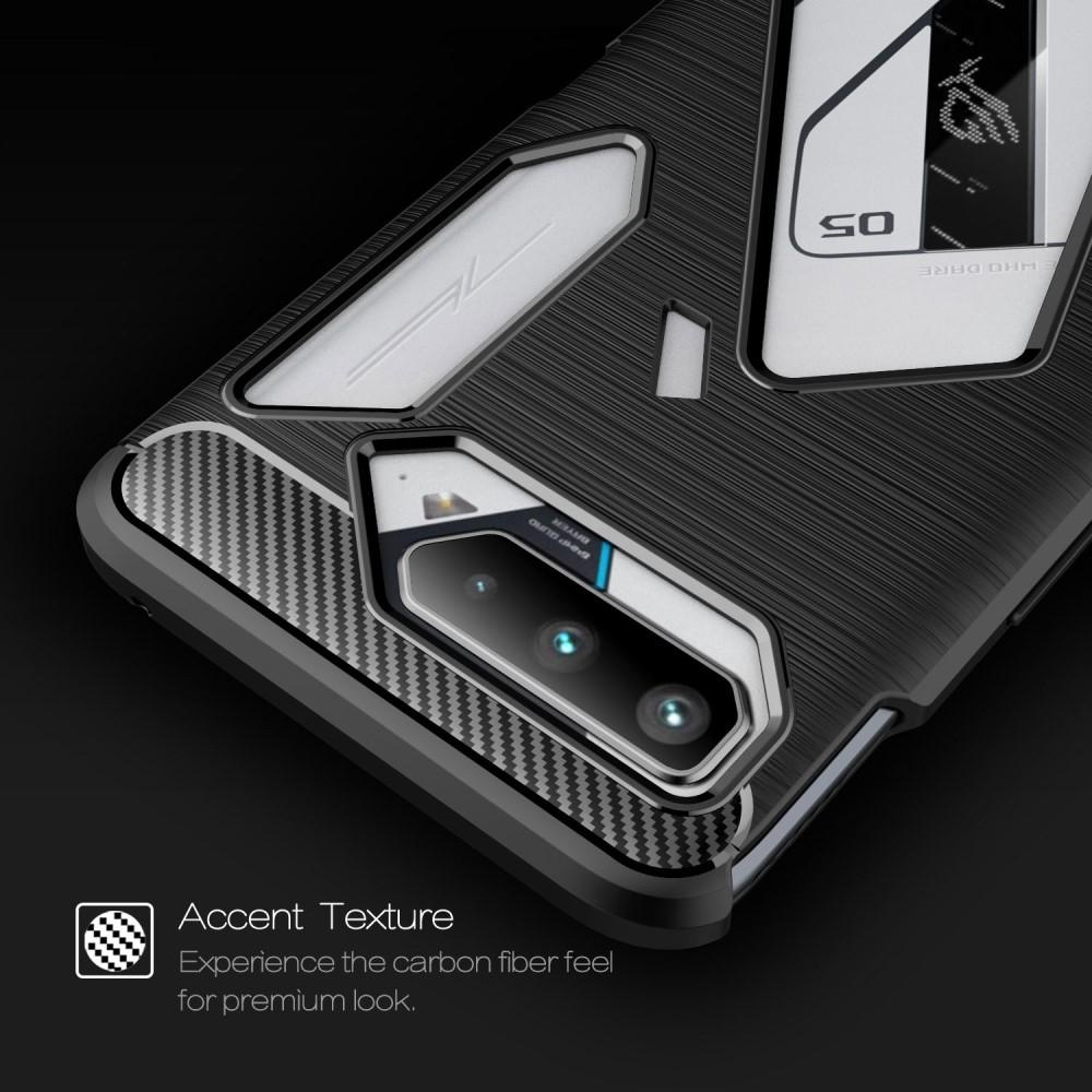 Cover TPU Brushed Asus ROG Phone 5 Nero