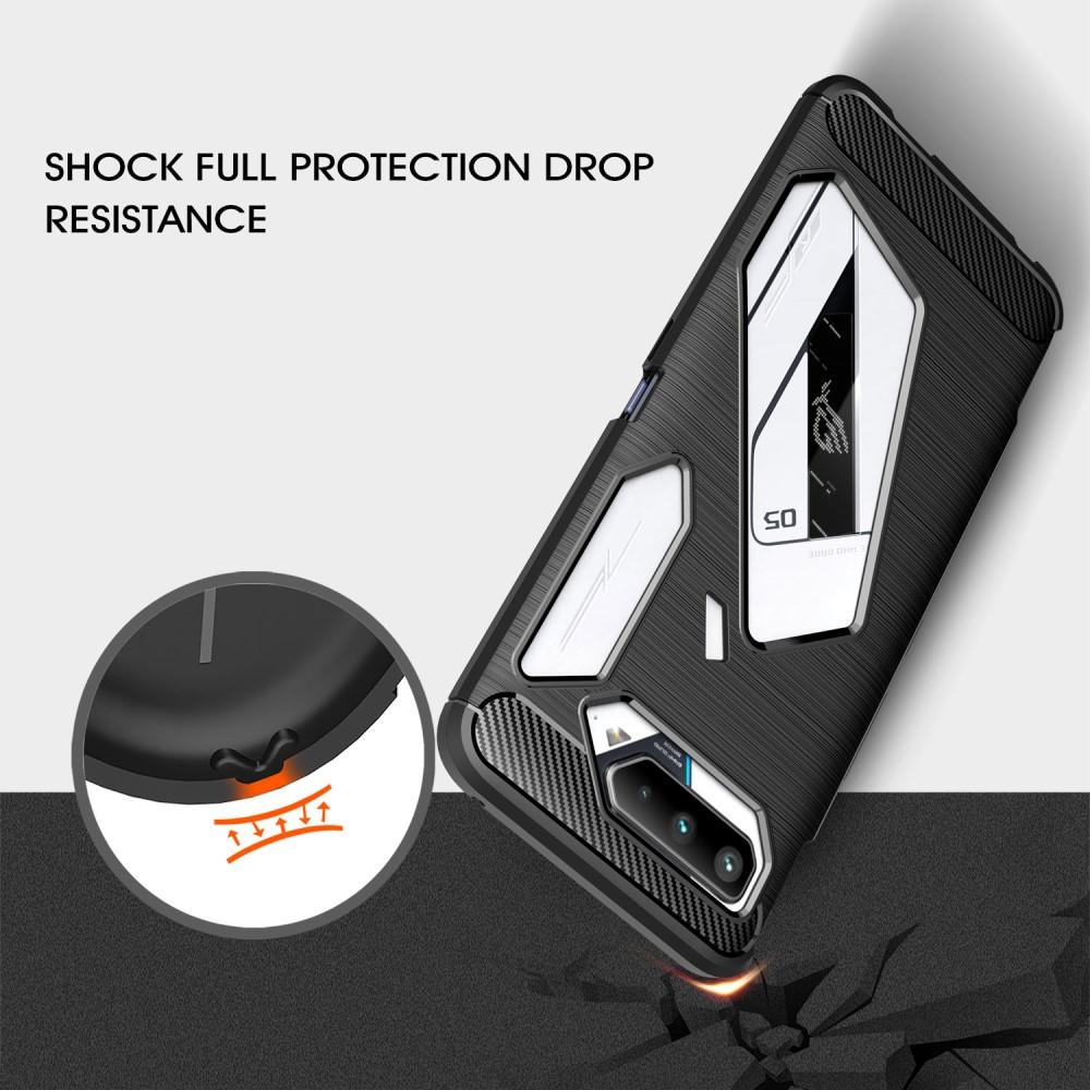 Cover TPU Brushed Asus ROG Phone 5 Nero