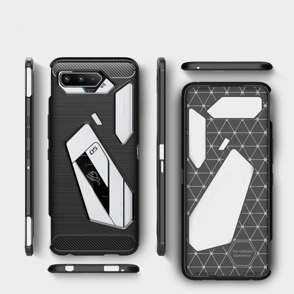 Cover TPU Brushed Asus ROG Phone 5 Nero