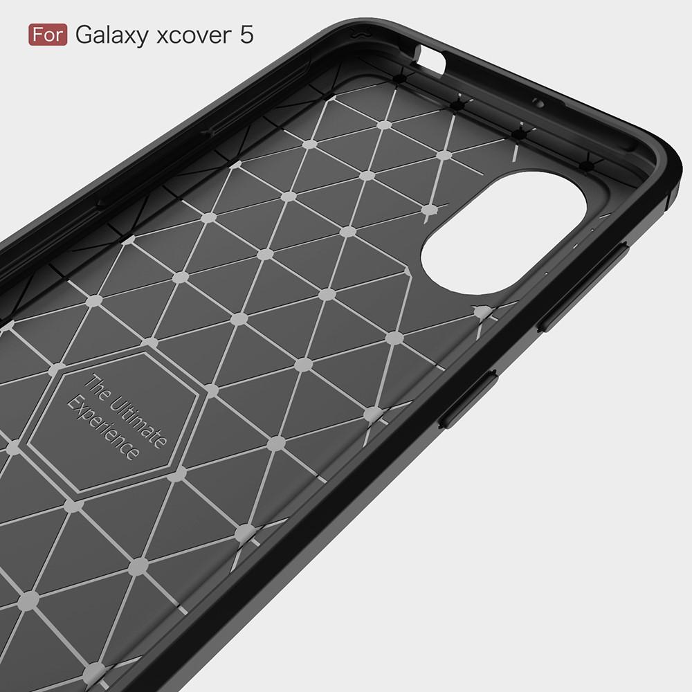 Cover TPU Brushed Samsung Galaxy Xcover 5 Nero